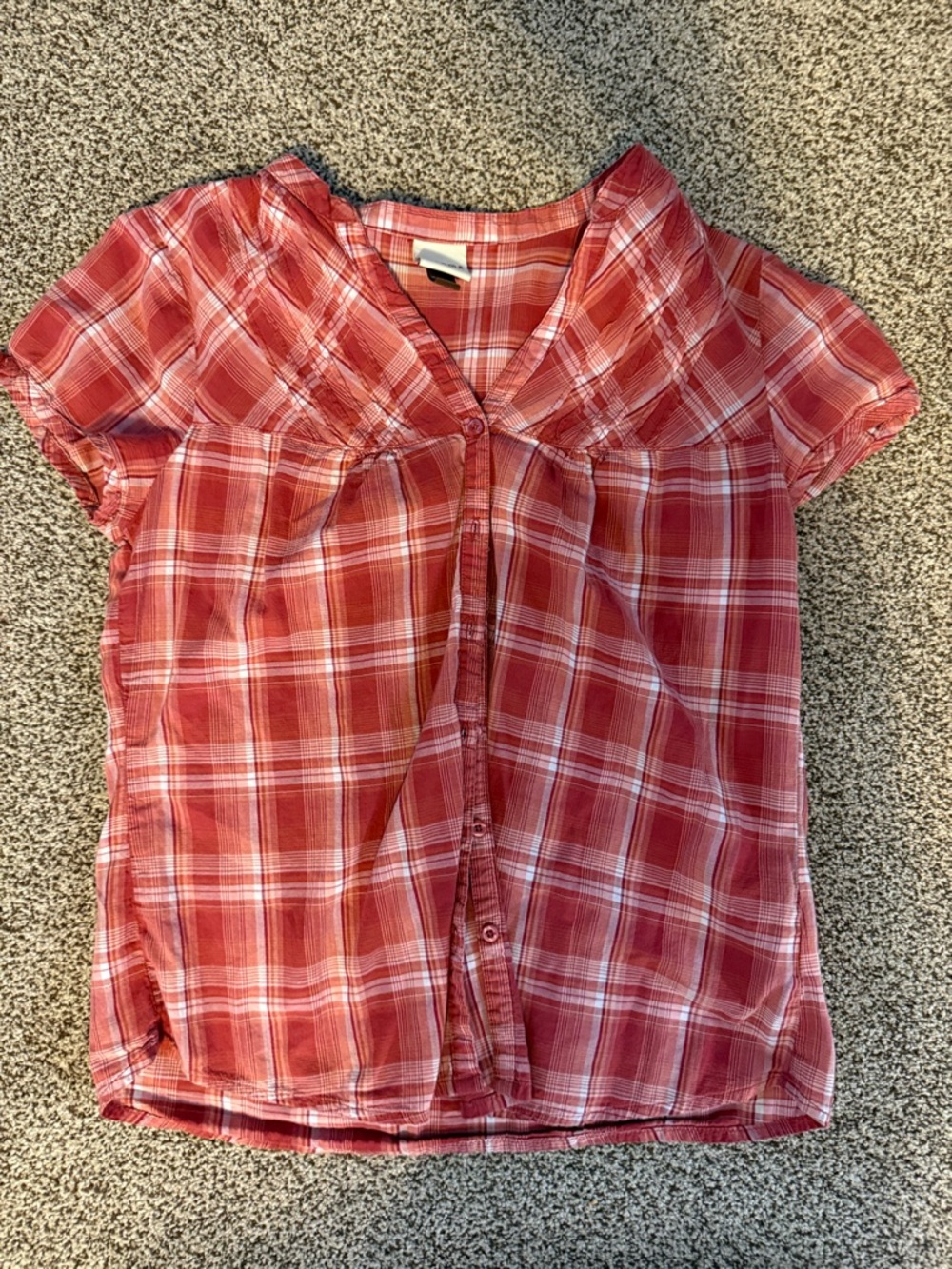 Sonoma Red Plaid Button-Up Shirt